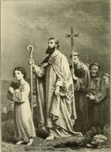 "Patrick going to Tara", illustration from a 1904 book